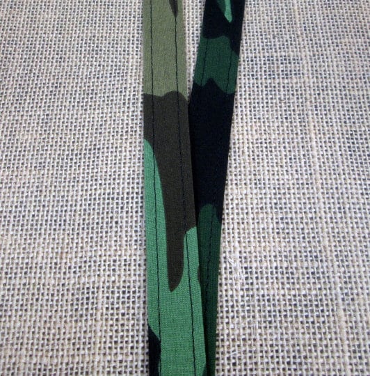 Camo Fabric Lanyard ID Badge Holder His or Hers