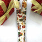 Christmas Lanyard in Gold and Jewel Tones