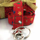 Christmas Lanyard with Trees Hearts Stockings Stars