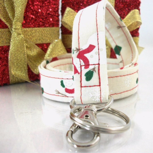 Christmas Lanyard with Snowmen