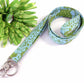 Fabric Lanyard Designs in Floral Damask