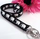 Black And White Elephant Lanyard
