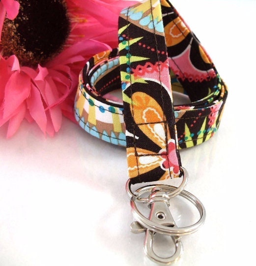 Floral lanyard, Lanyard for Keys, Trending Now, Teacher Life, Lanyard for Badge, Lanyard Keychain, Nurse Lanyard, Fabric Lanyard, Nurse Life