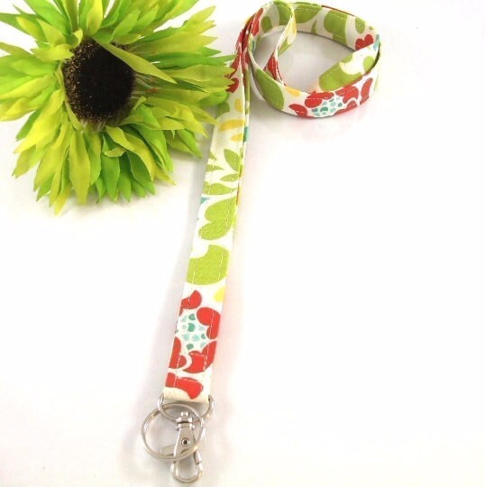 Floral lanyard, Lanyard for Keys, Trending Now, Teacher Life, Lanyard for Badge, Lanyard Keychain, Nurse Lanyard, Fabric Lanyard, Nurse Life