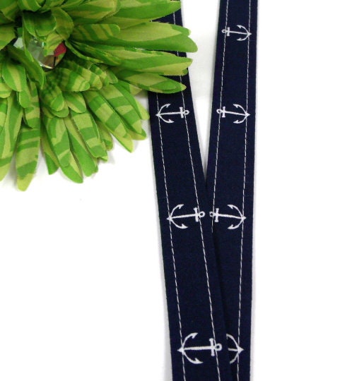 Nautical Anchors Key Keeper Lanyard