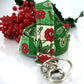 Christmas Lanyard in Floral Paisley