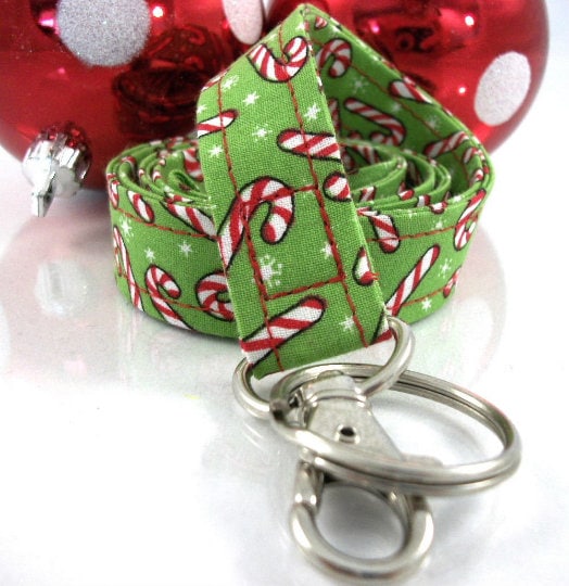 Christmas Lanyard with Candy Canes