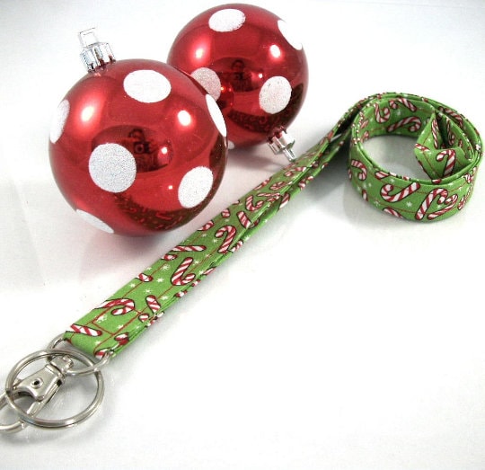Christmas Lanyard with Candy Canes