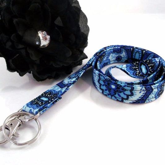 Floral lanyard, Lanyard for Keys, Trending Now, Teacher Life, Lanyard for Badge, Lanyard Keychain, Nurse Lanyard, Fabric Lanyard, Nurse Life