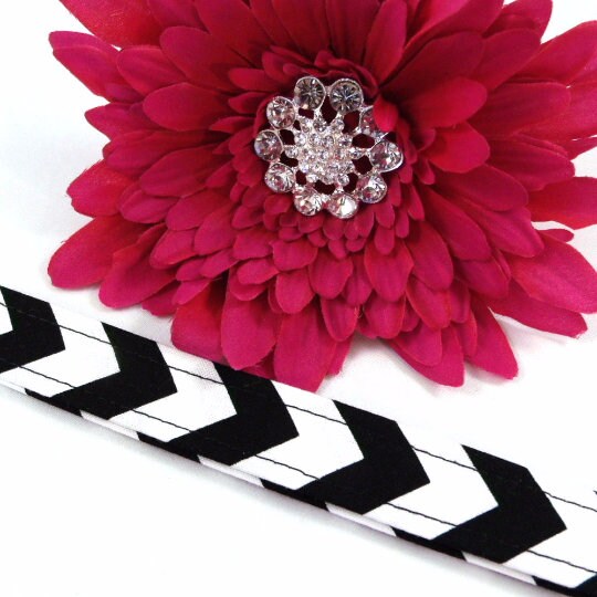 Chevron Lanyard Black and White