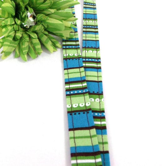 Striped Lanyard for Badge Keys