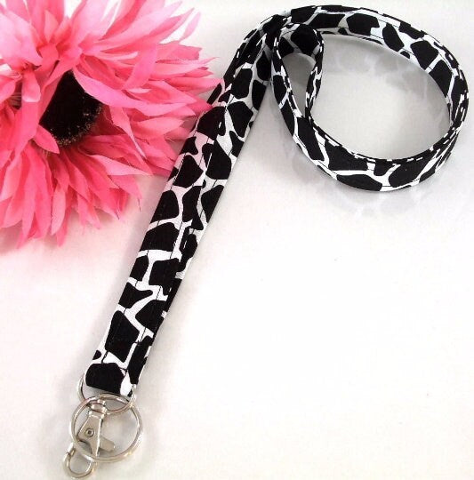 Giraffe Animal Print Lanyard
