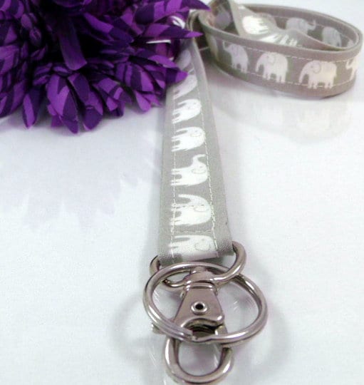 Grey Elephant Lanyard