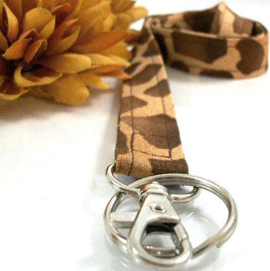 Giraffe Animal Print Lanyard
