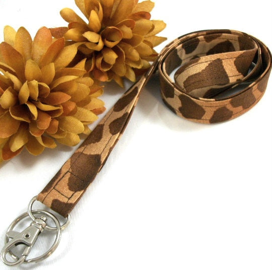 Giraffe Animal Print Lanyard