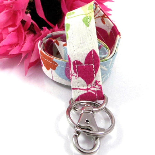 Butterfly Lanyard, Floral Lanyard, Flower lanyard, Worklife, Lanyard Teacher, Lanyard for Keys, Fabric Lanyard, Cruise Lanyard, Cute Lanyard