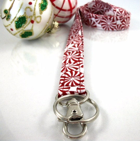 Christmas Lanyard with Peppermint Candy