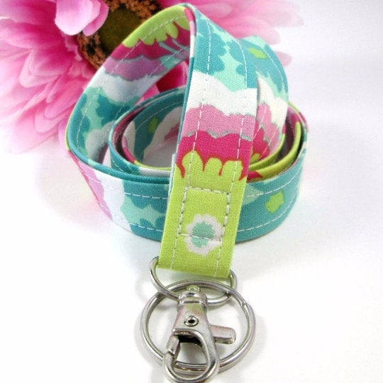 Floral lanyard, Lanyard for Keys, Trending Now, Teacher Life, Lanyard for Badge, Lanyard Keychain, Nurse Lanyard, Fabric Lanyard, Nurse Life