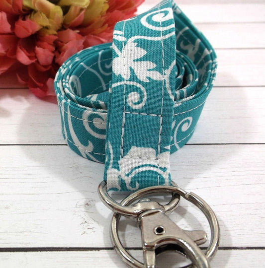 Floral lanyard, Lanyard for Keys, Trending Now, Teacher Life, Lanyard for Badge, Lanyard Keychain, Nurse Lanyard, Fabric Lanyard, Nurse Life