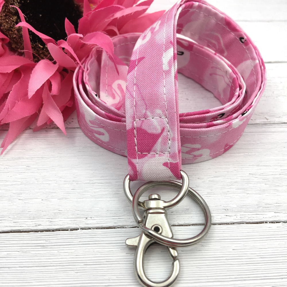 Pink Flamingo Lanyard For Women