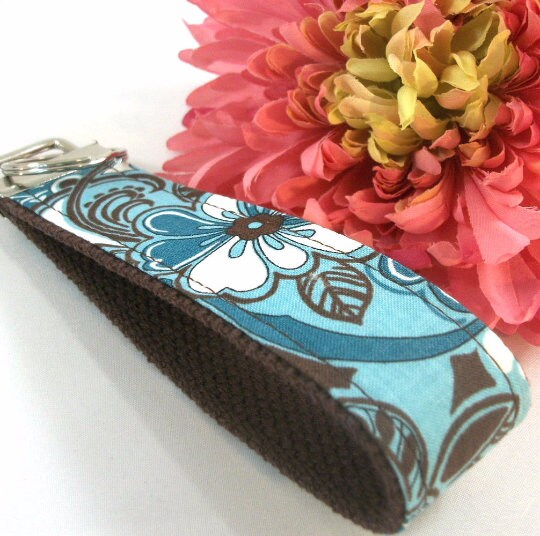 Handmade Floral Keychain Wristlet, College Graduation Gift for her, Thank you for Helping Me Grow, Expecting Mom Gift