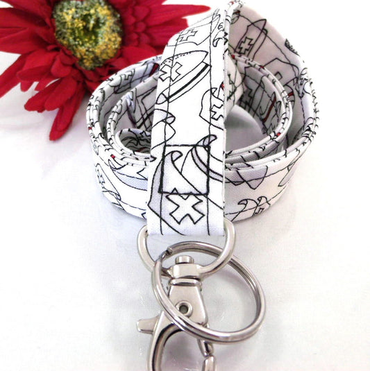 Nurses Cap Breakaway Lanyard with ID Holder