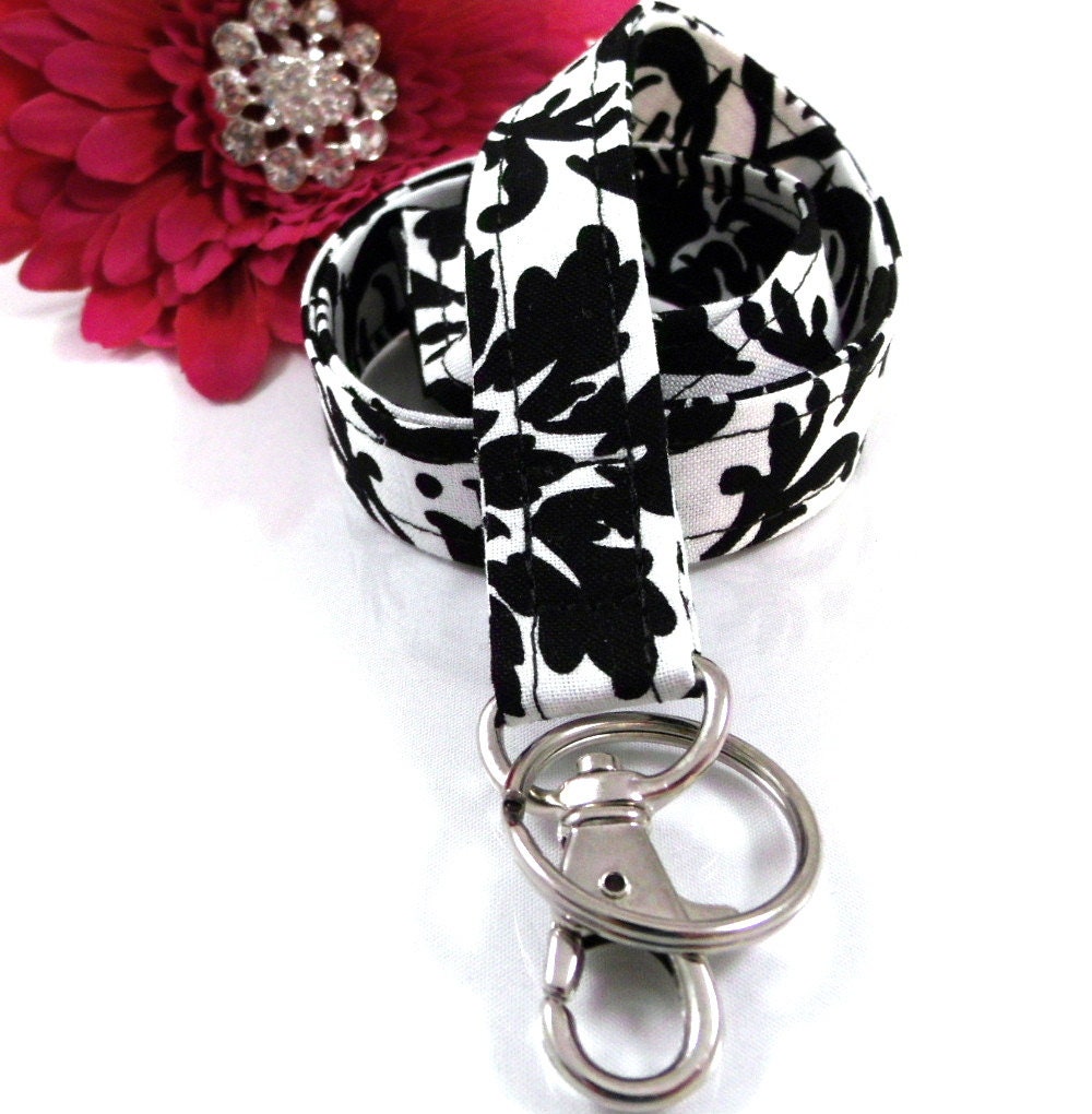Damask Breakaway Lanyard with ID Holder