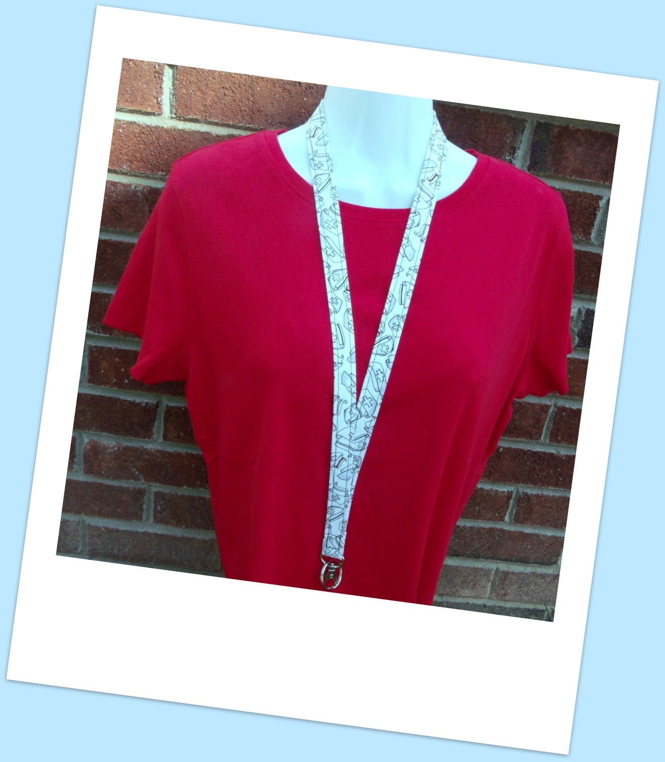 Damask Breakaway Lanyard with ID Holder