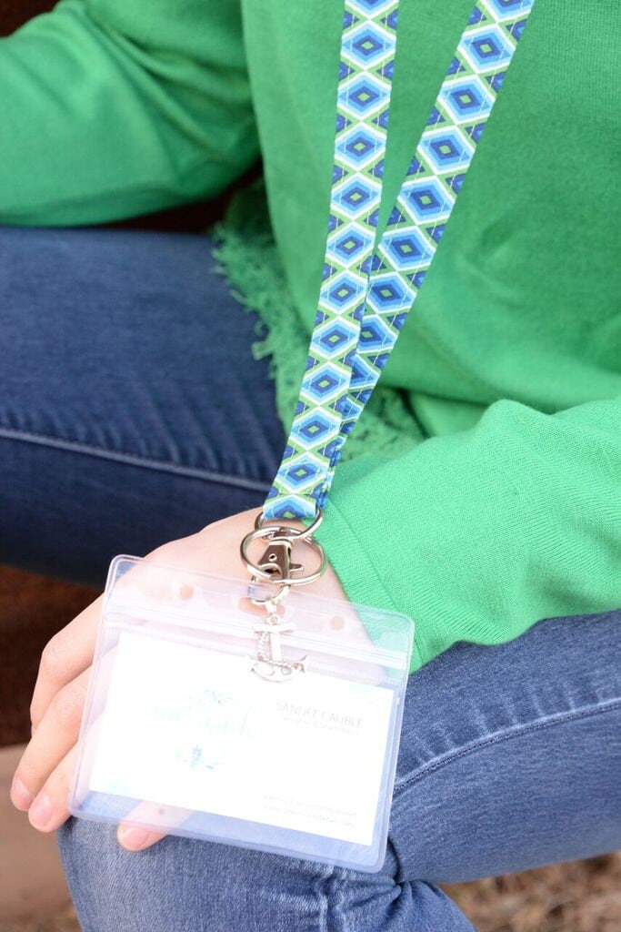 Chevron Breakaway Lanyard with ID Holder