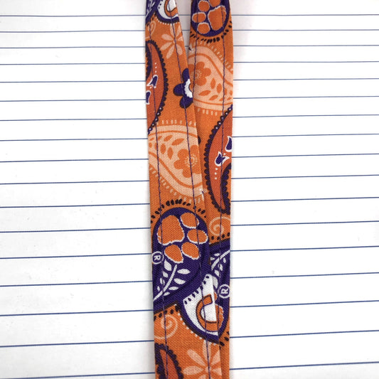 Clemson | Lanyard | Approved Crafter License Holder | Badge Holder | Lanyards | Teacher Lanyard | ID Holder | Lanyard for Keys