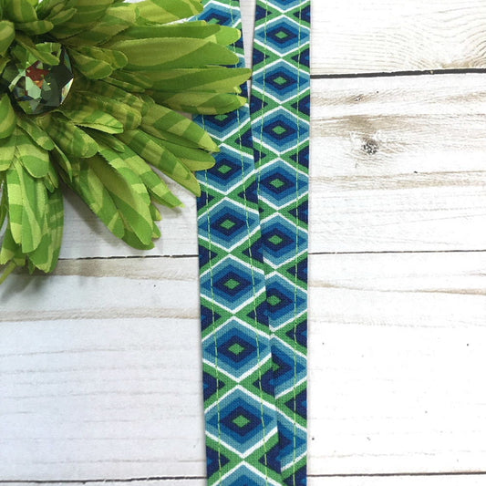 Diamond Pattern Lanyard for Keys and ID Badge