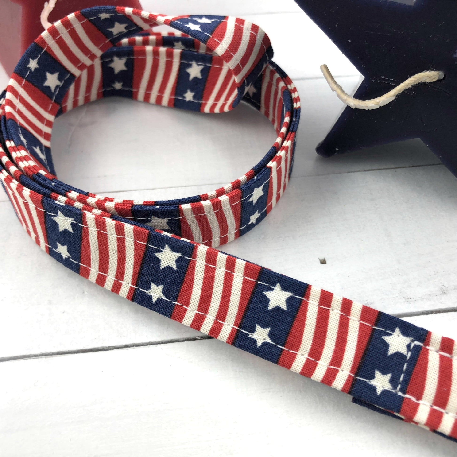 Patriotic Fabric Lanyard for Badges