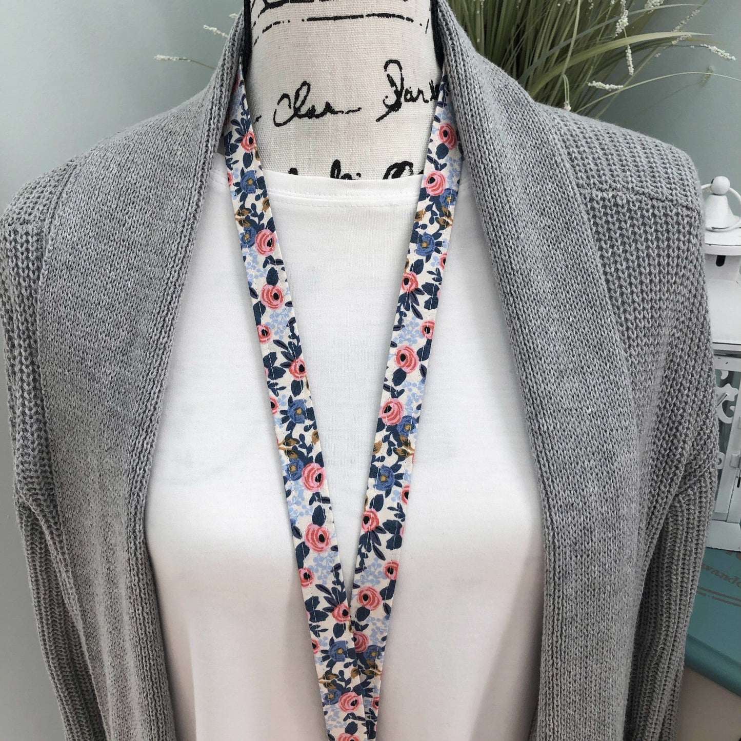 Rifle Paper Co Rosa Lanyard | Popular Right Now| Badge ID Holder | Name Tag Lanyard | Key Lanyard | Lanyard for Keys | Floral Key Holder