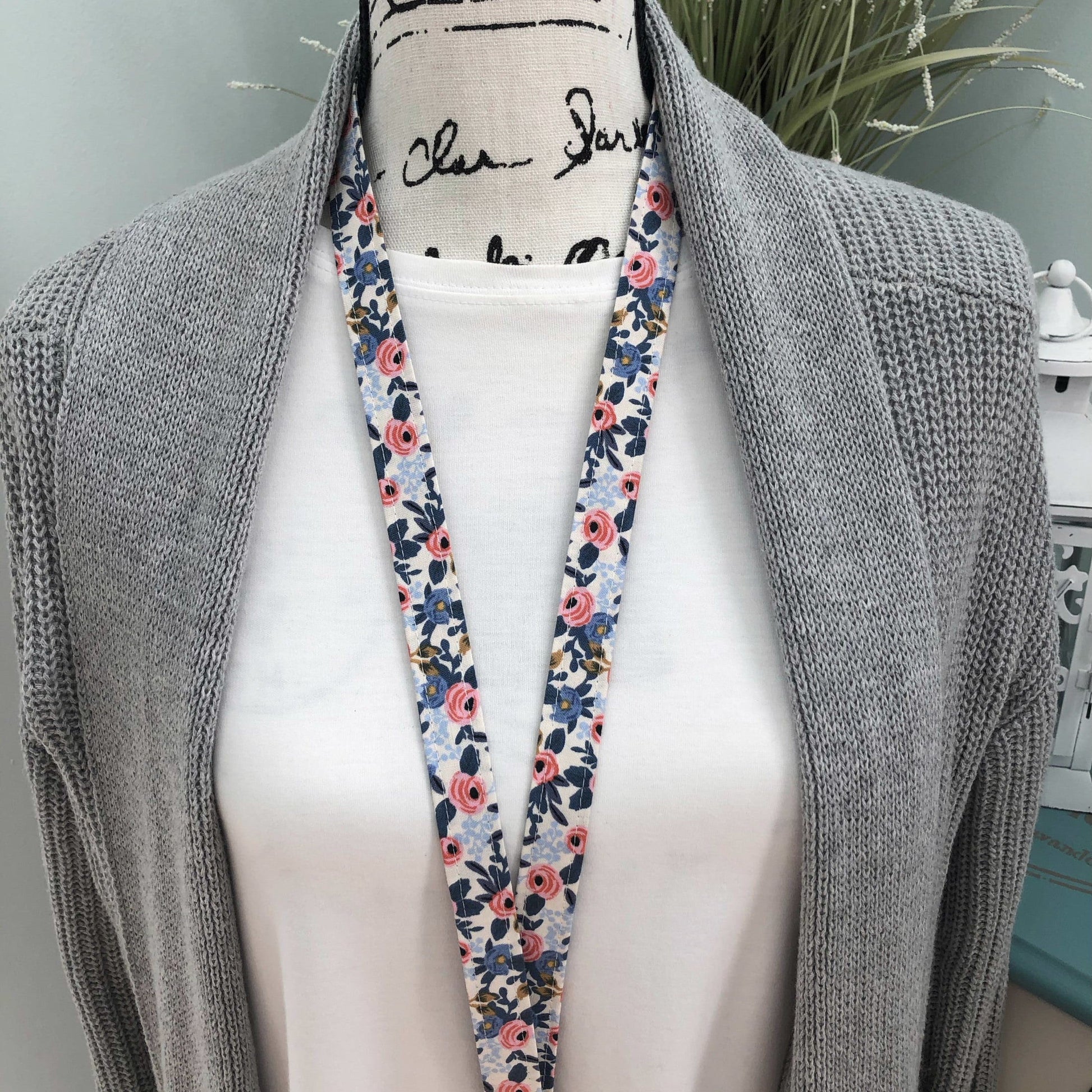 Rifle Paper Co Rosa Lanyard | Popular Right Now| Badge ID Holder | Name Tag Lanyard | Key Lanyard | Lanyard for Keys | Floral Key Holder