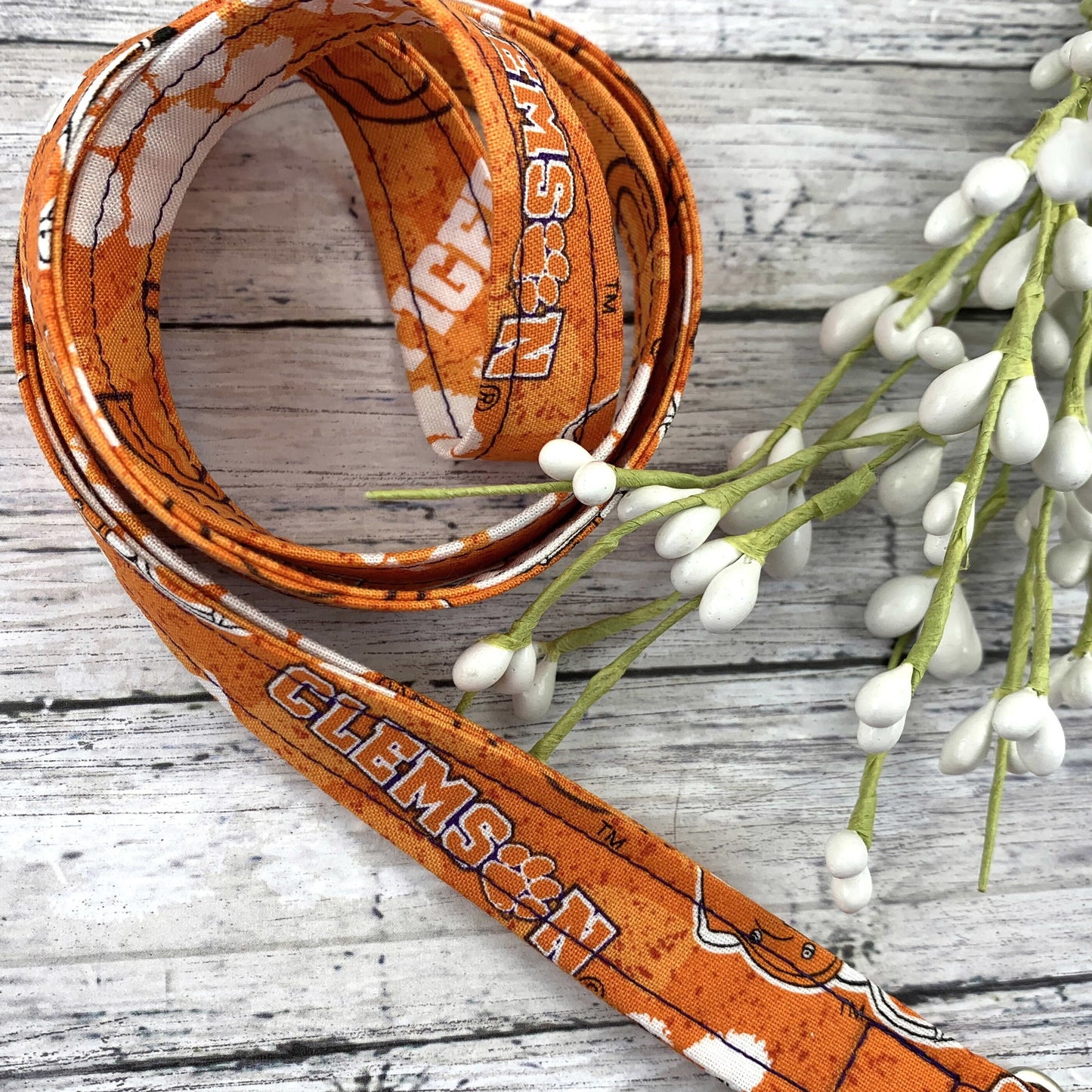 Clemson | Lanyard | Approved Crafter License Holder | Badge Holder | Lanyards | Teacher Lanyard | ID Holder | Lanyard for Keys