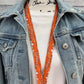 Clemson | Lanyard | Approved Crafter License Holder | Badge Holder | Lanyards | Teacher Lanyard | ID Holder | Lanyard for Keys