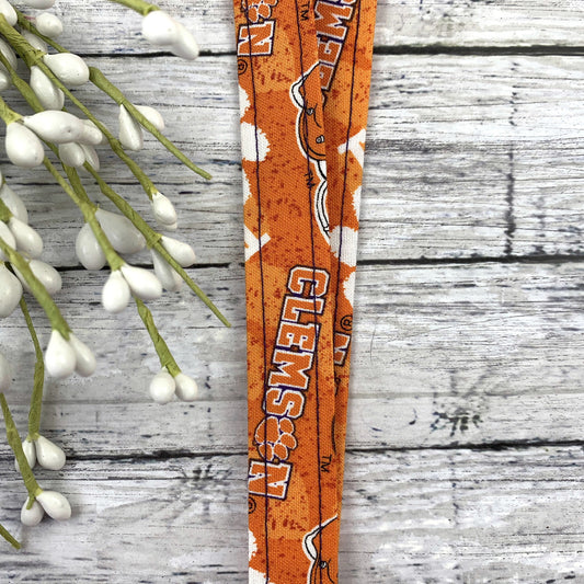 Clemson | Lanyard | Approved Crafter License Holder | Badge Holder | Lanyards | Teacher Lanyard | ID Holder | Lanyard for Keys