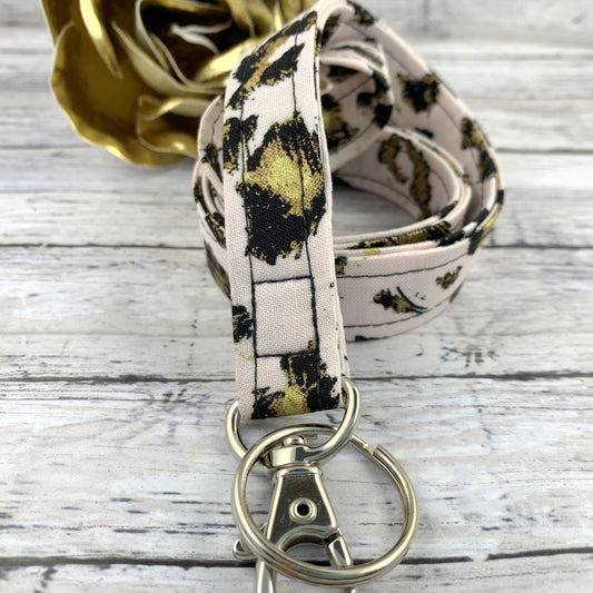 Handmade Leopard Lanyard, Popular Right Now, Teacher Lanyard, Badge Holder, Teacher Lanyard with ID Holder, Pink Lanyard, Animal Print