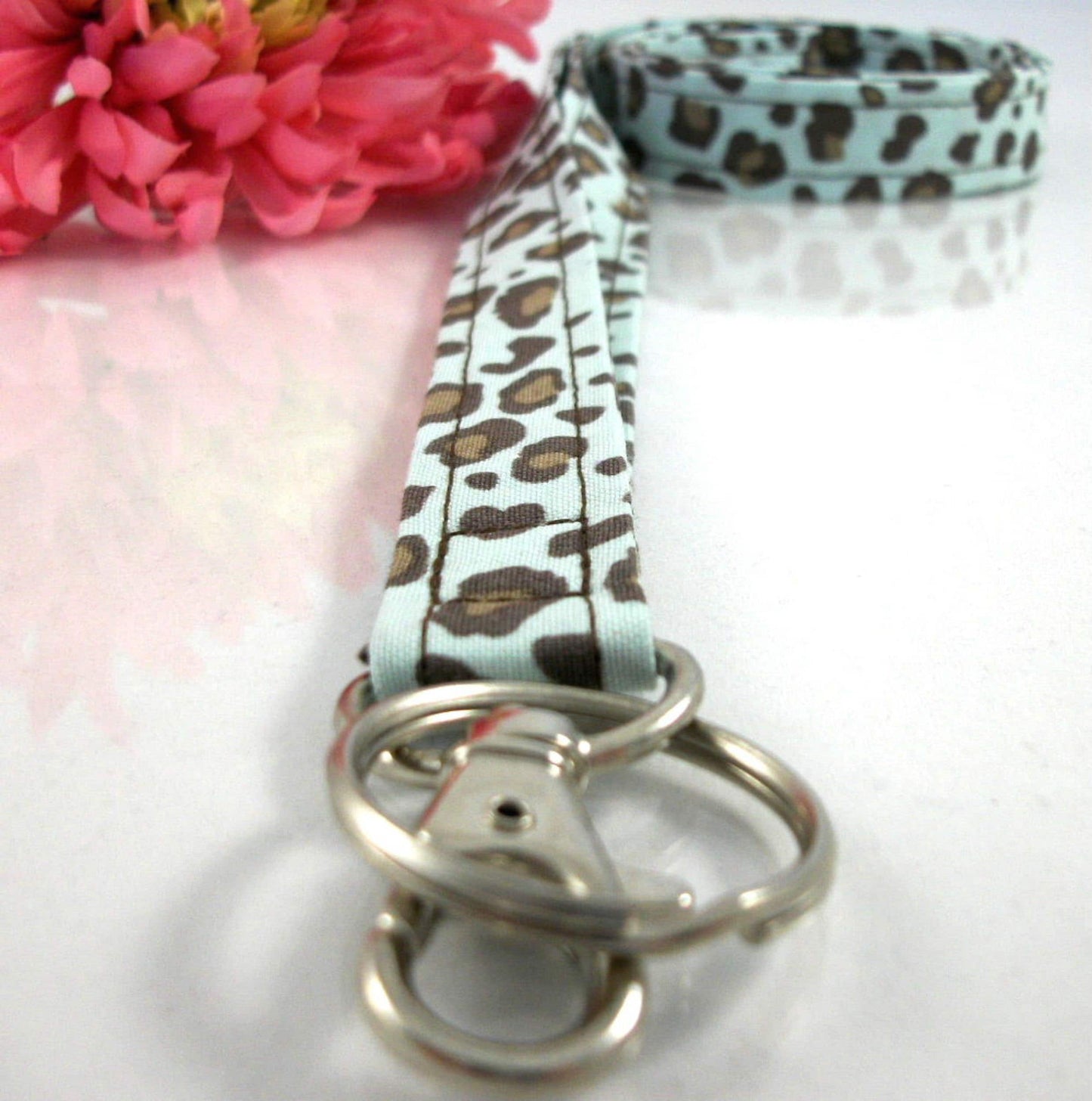 Handmade Leopard Lanyard, Popular Right Now, Teacher Lanyard, Badge Holder, Teacher Lanyard with ID Holder, Cute Lanyard, Animal Print