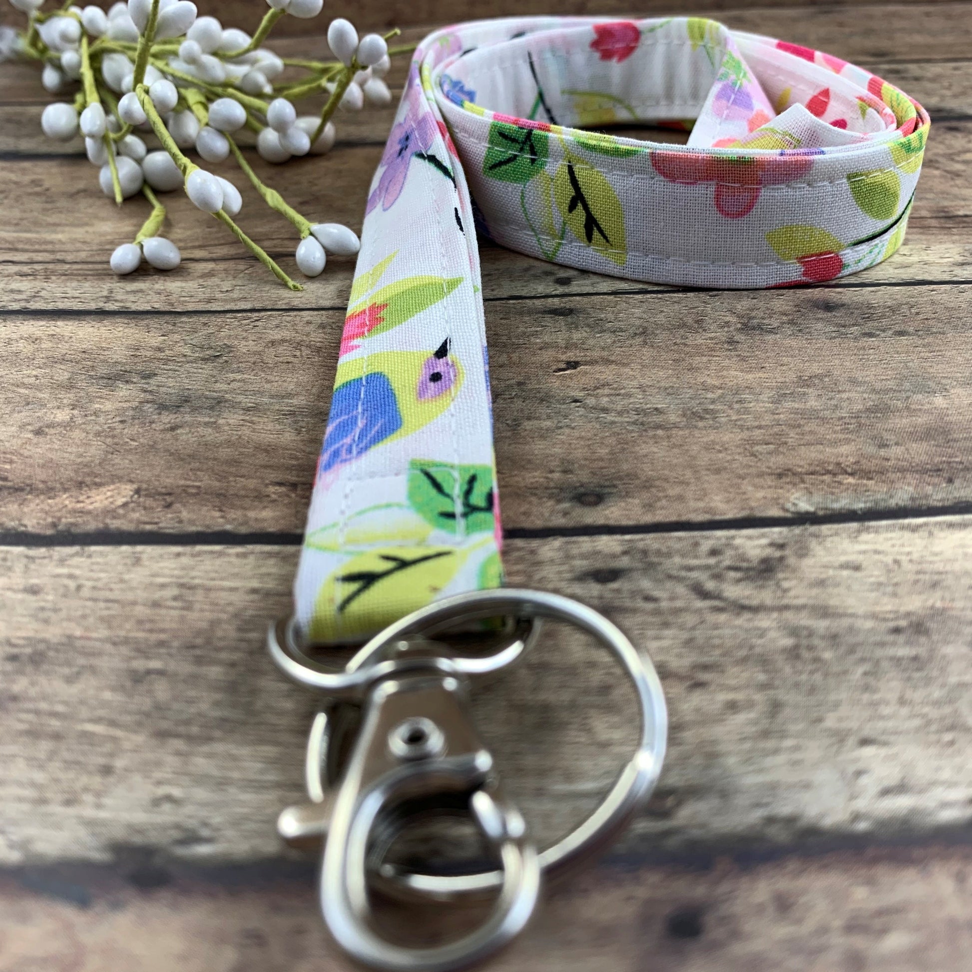 Cute Lanyard for Keys| Lanyard Necklace | Fabric Lanyard | Popular Right Now | Birds |  Lanyard for Keys | Librarian Gifts | Teacher Lanyard