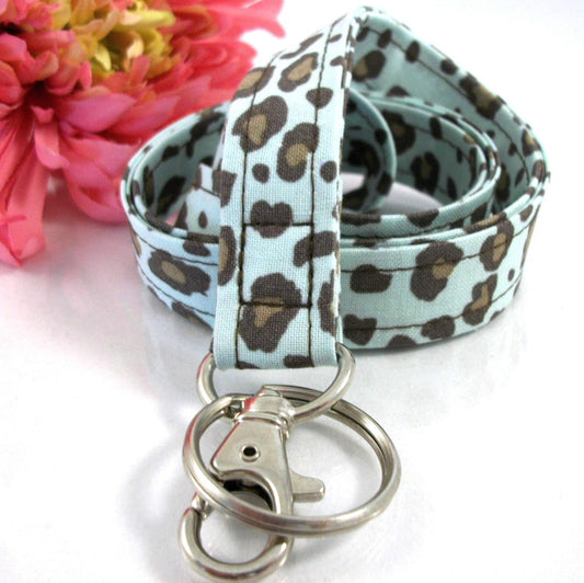 Handmade Leopard Lanyard, Popular Right Now, Teacher Lanyard, Badge Holder, Teacher Lanyard with ID Holder, Cute Lanyard, Animal Print