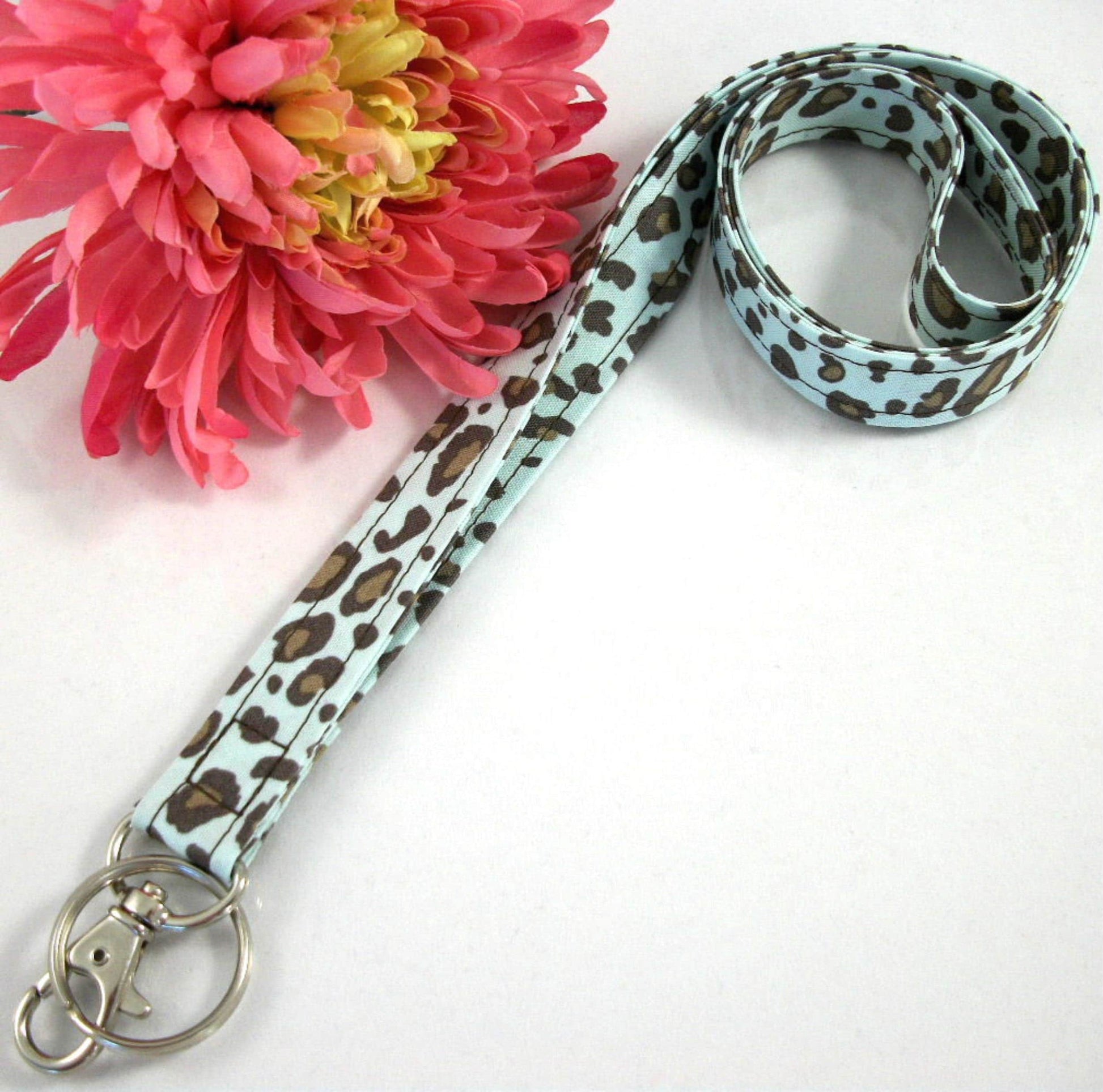 Handmade Leopard Lanyard, Popular Right Now, Teacher Lanyard, Badge Holder, Teacher Lanyard with ID Holder, Cute Lanyard, Animal Print