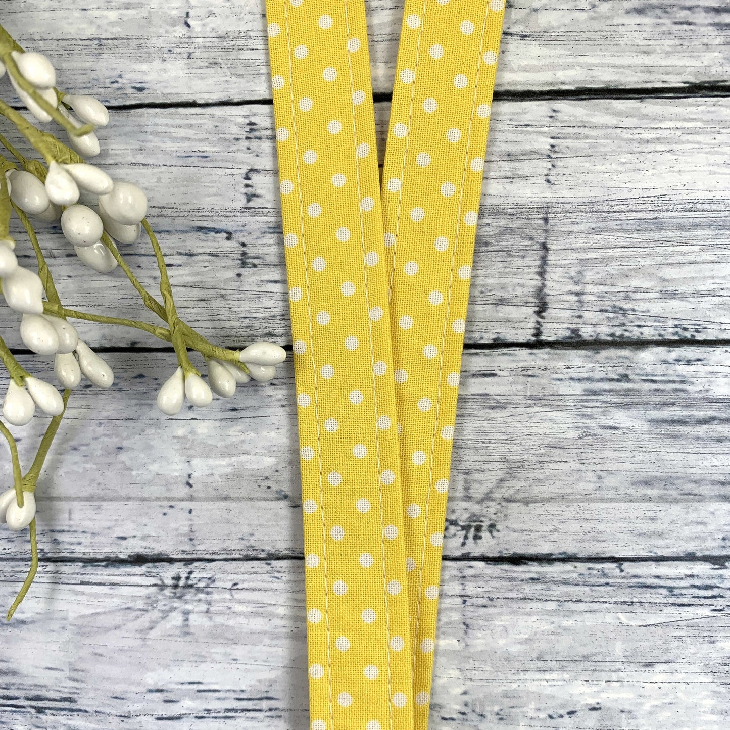 Polka Dot Lanyard, Cute Lanyard with ID holder, Popular Right Now, Teacher Lanyard with ID holder, Yellow Lanyard, High School Teacher