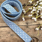 Handmade Polka Dot Lanyard, Cute Lanyard with ID holder, Popular Right Now, Teacher Lanyard with ID holder, Blue Lanyard, Librarian Gifts