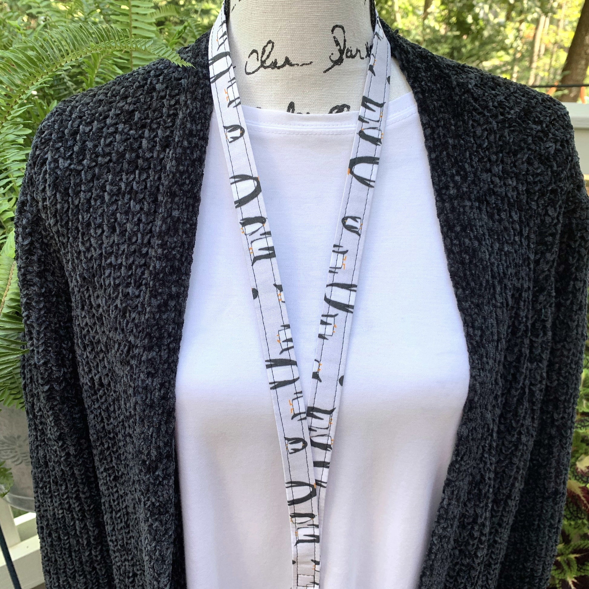 Handmade Penguin Lanyard,  Popular Right Now, Teacher Lanyard, New Teacher Gifts, Penguin Gift, Cute Lanyard for Keys, Penguin Lover's