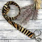 Handmade Tiger Print Lanyard, Cute Lanyard with ID holder, Popular Right Now, Teacher Lanyard with ID holder, Animal Print, Librarian Gifts