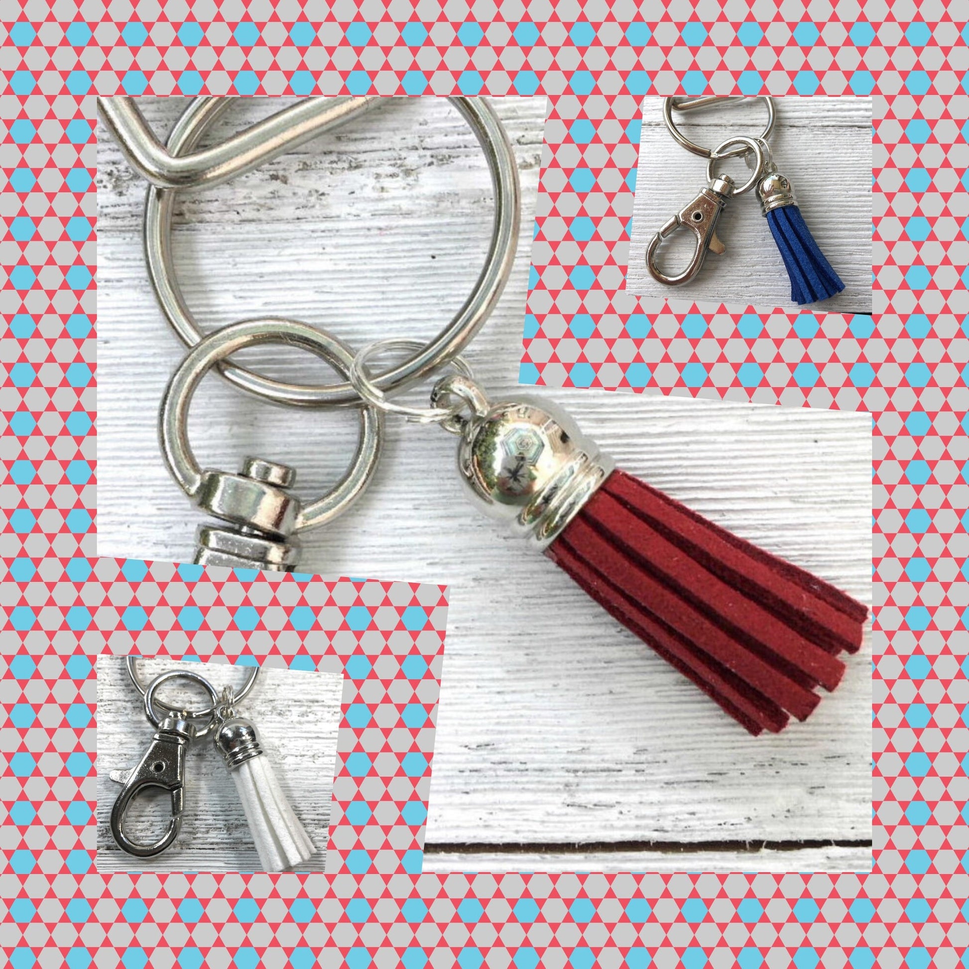 Handmade Stars Lanyard, Cute Lanyard with ID holder, Patriotic Lanyard, Teacher Lanyard with ID holder, Lanyard for keys, Librarian Gifts