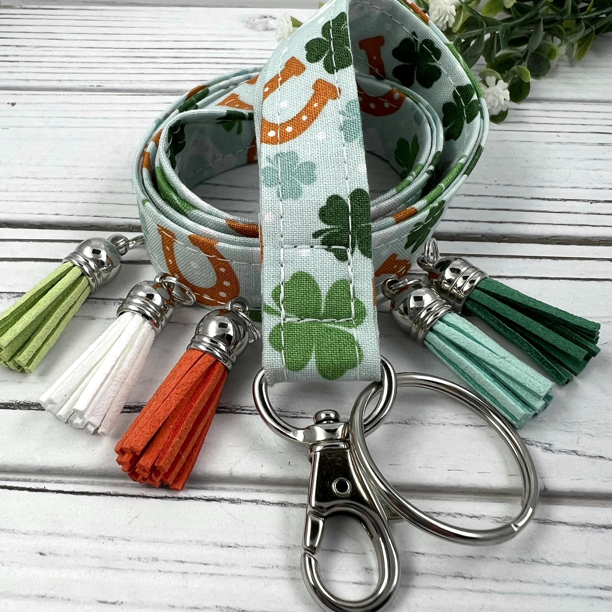 St. Patrick's Day Lanyard, Cute Lanyard with ID holder, Popular Right Now, Teacher Lanyard with ID holder, St. Patricks Day Gift, Clovers