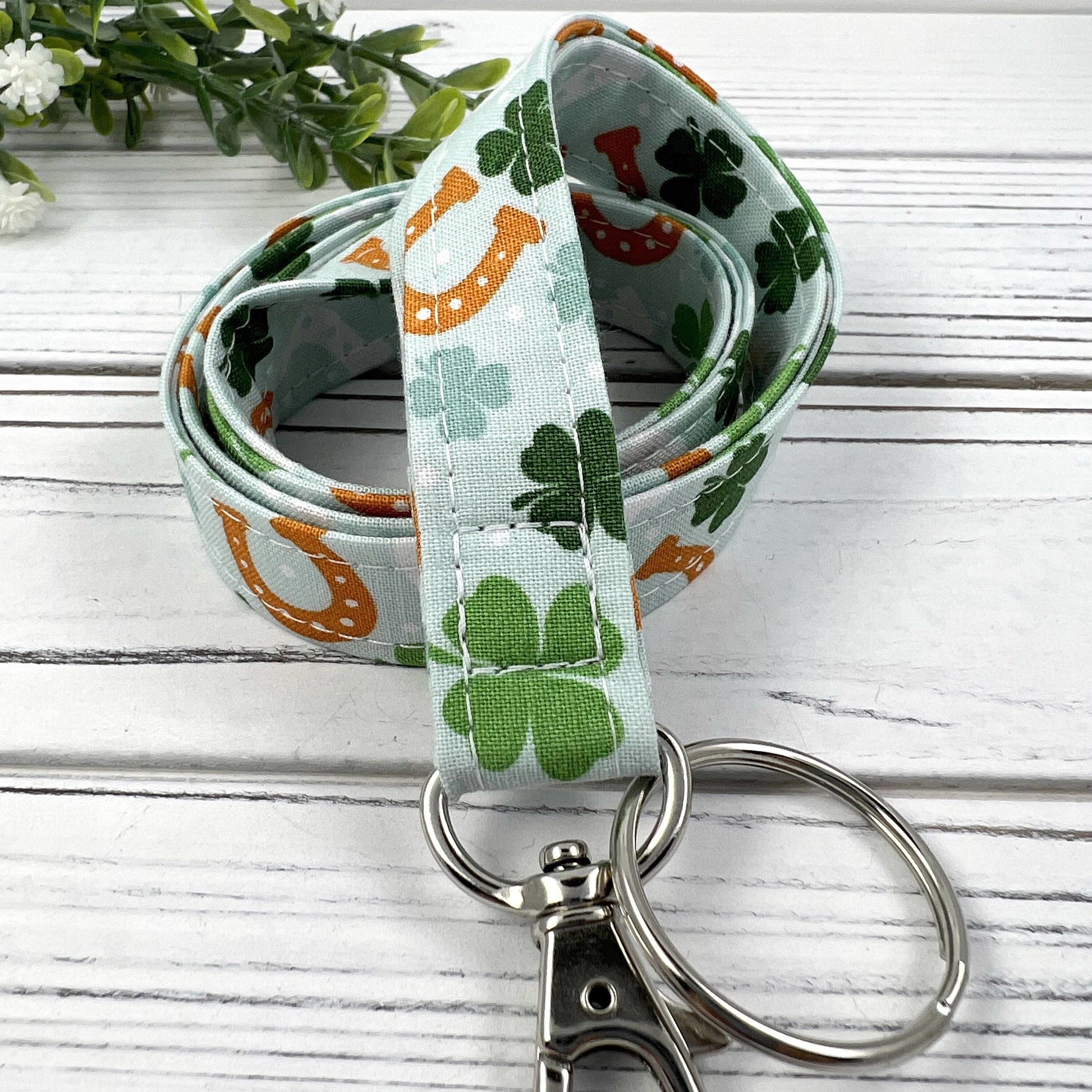 St. Patrick's Day Lanyard, Cute Lanyard with ID holder, Popular Right Now, Teacher Lanyard with ID holder, St. Patricks Day Gift, Clovers