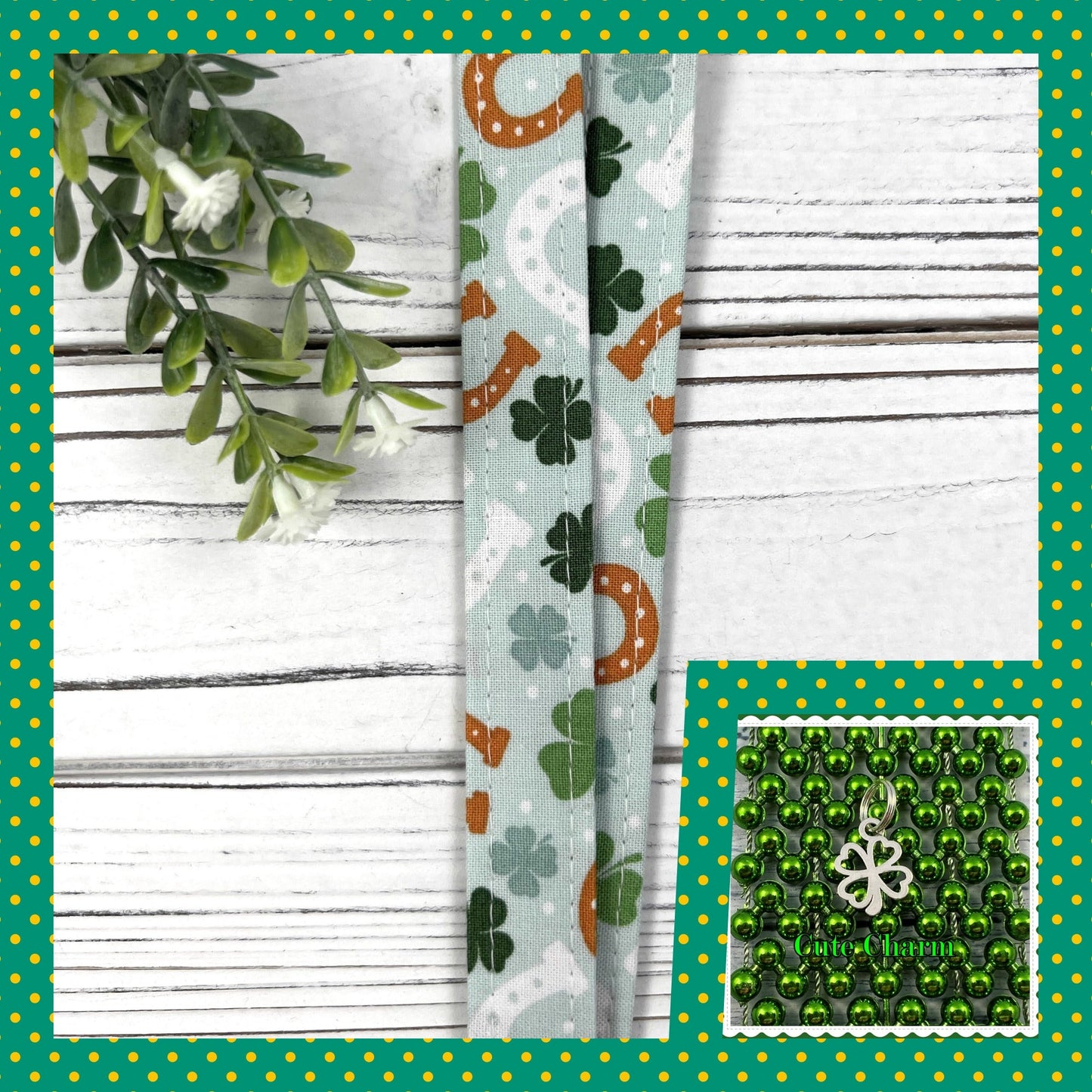 St. Patrick's Day Lanyard, Cute Lanyard with ID holder, Popular Right Now, Teacher Lanyard with ID holder, St. Patricks Day Gift, Clovers